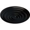 Ekena Millwork Carton Ceiling Medallion (For Canopies up to 3 3/4"), Hand-Painted Jet Black, 17 3/4"OD x 1 3/8"P CM18CABLF - alternate 3